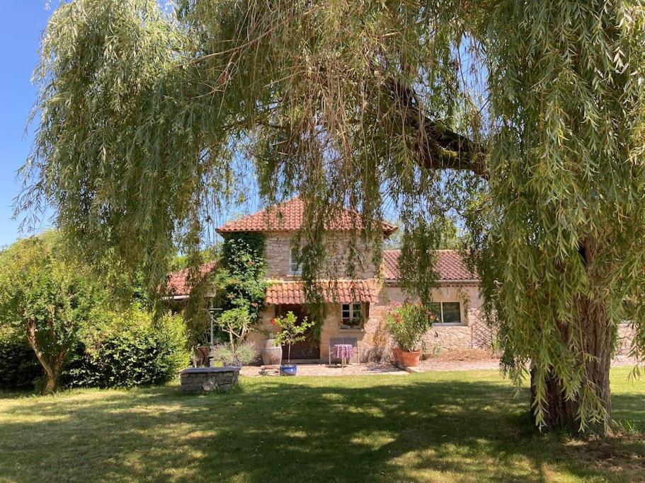Vakantiehuis La Poire, Op Landgoed Aan De Dordogne Prudhomat Exteriér fotografie