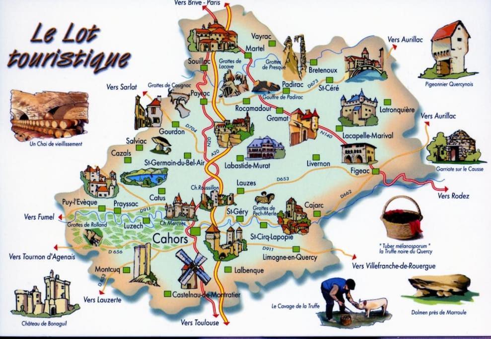 Vakantiehuis La Poire, Op Landgoed Aan De Dordogne Prudhomat Exteriér fotografie