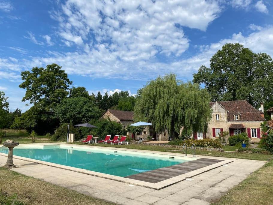 Vakantiehuis La Poire, Op Landgoed Aan De Dordogne Prudhomat Exteriér fotografie